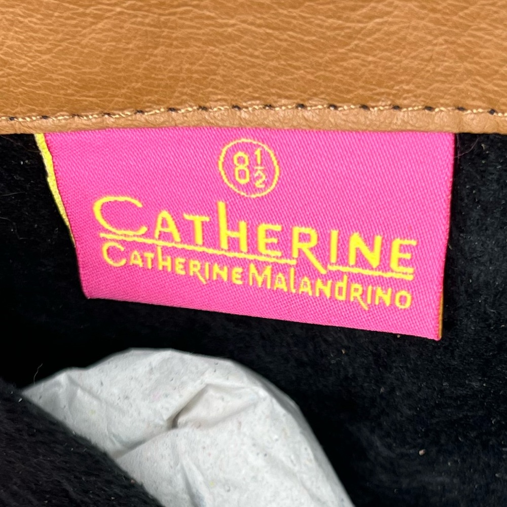 NEW Catherine Malandrino suede leather fringe heeled stiletto boots/festival. - Picture 6 of 14